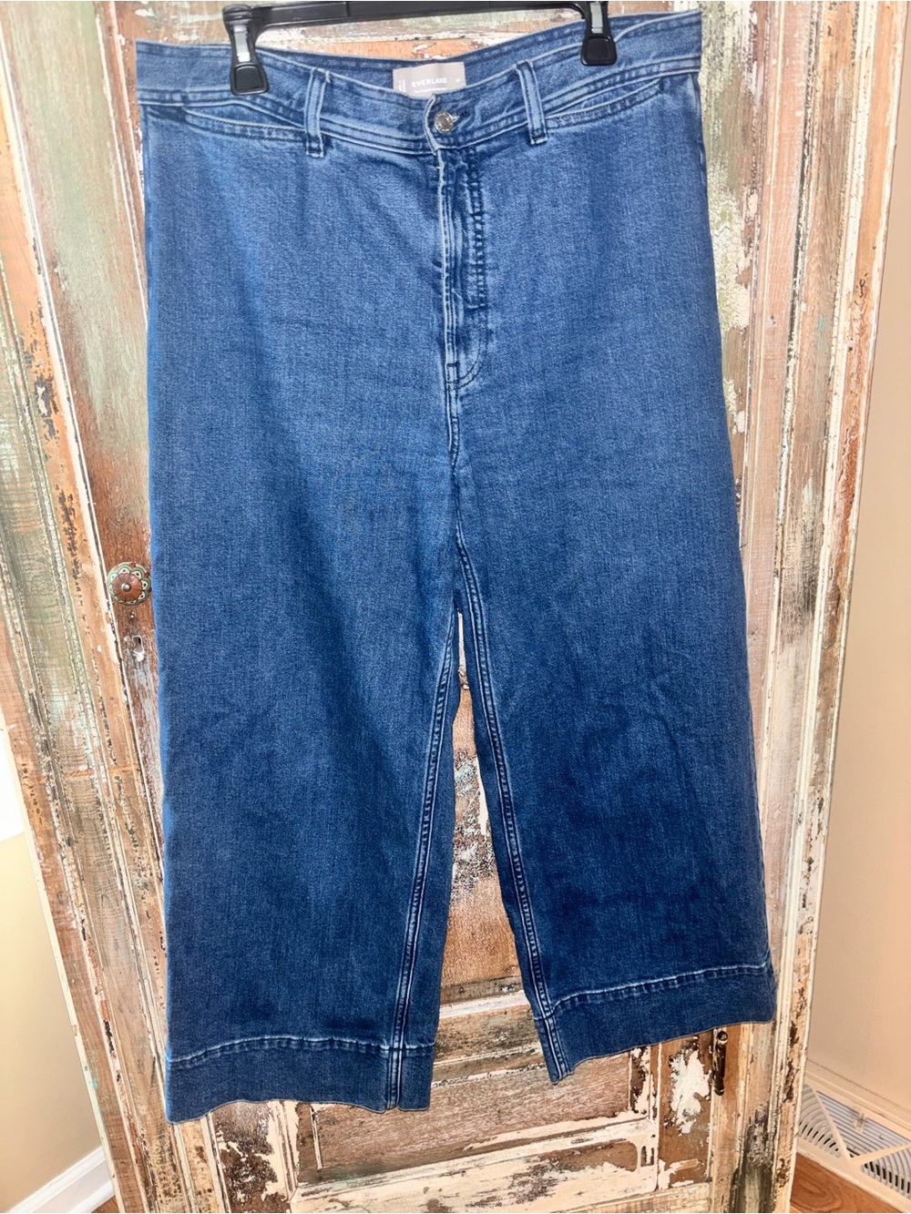 Everlane The Cropped Mariner Jean Women’s Size 32 Wide Leg